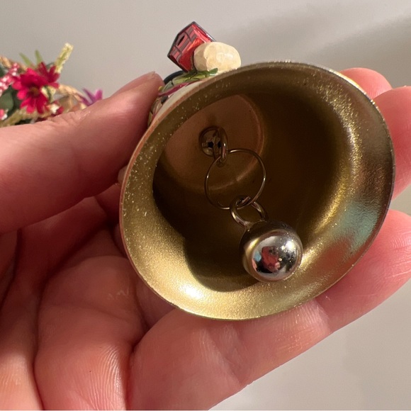 A Lot Of 2 2009/2010Jim Shore Snowman Christmas Hanging Gold Bell Ornament RARE - Picture 12 of 15